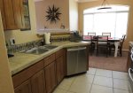 Kitchen is open to dining and living areas
